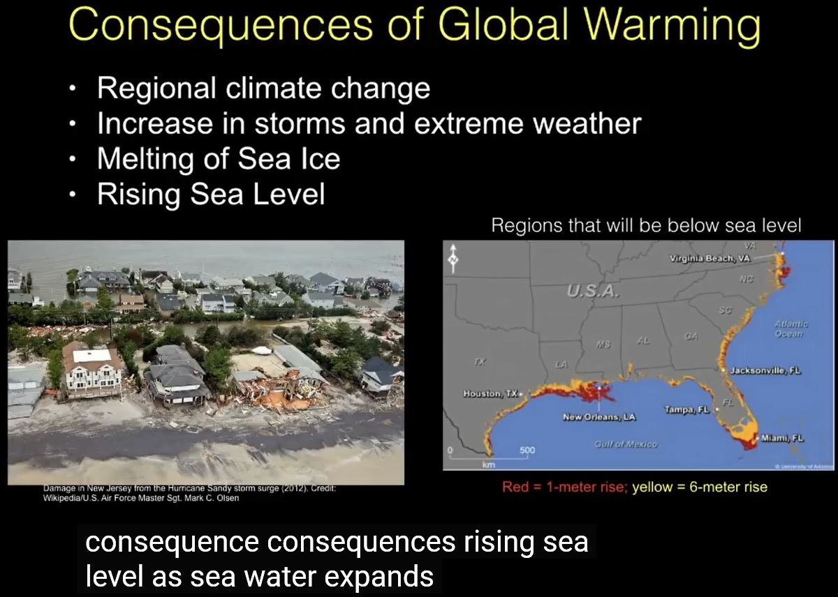 Consequences of global warming