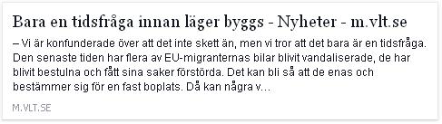 Klicka här för att gå till artikeln i VLT, 2015-03-31