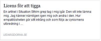 Klicka här för att gå till artikeln i Ledarsidorna, 2015-04-6
