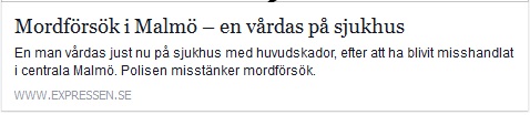 Klicka här för att gå till artikeln i Expressen, 2015-06-13