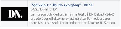 Klicka här för att gå till artikeln i DN, 2015-06-26