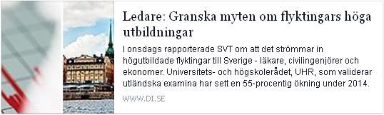 Klicka här för att gå till artikeln i DI, 2015-06-05