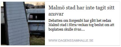 Klicka här för att gå till artikeln i Dagens Samhälle, 2015-11-06