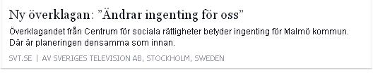 Klicka här för att gå till artikeln i SVT, 2015-11-02