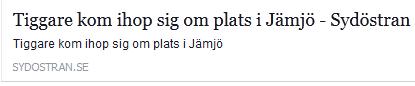 Klicka här för att gå till artikeln i Sydöstran, 2016-01-18