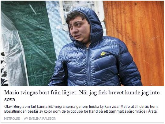 Klicka här för att gå till artikeln i Metro, 2016-01-12