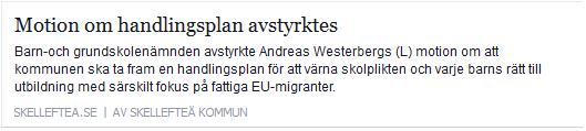 Klicka här för att gå till artikeln i Skelleftea.se, 2016-02-11