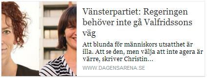 Klicka här för att gå till artikeln i Dagens Arena, 2016-02-09