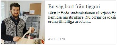 Klicka här för att gå till artikeln i Arbetet, 2016-03-04