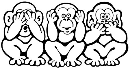 Sveriges vänsterpolitiker och vänsterstyrda media - See no evil, hear no evil, speak no evil