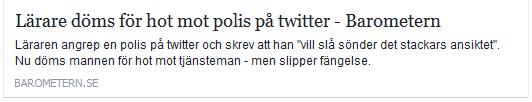 Klicka här för att gå till artikeln i Barometern, 2016-10-03