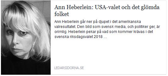 Klicka här för att gå till artikeln i Ledarsidorna, 2016-11-12