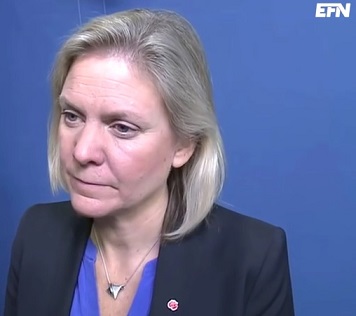 Magdalena Andersson: flyktingströmmen finansieras med lån och besparingar