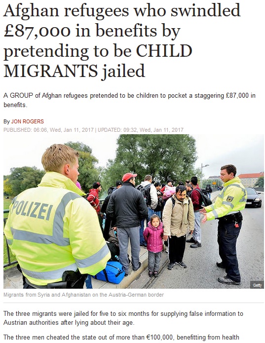 Fängelse för ekonomiska migranter från Afghanistan för bidragsbrott