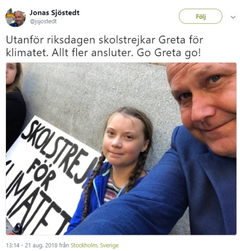 Jonas Sjöstedt stödjer skolk från skolan